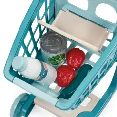 Carrello Spesa con Bambola - Alimenti, mercatini, stoviglie