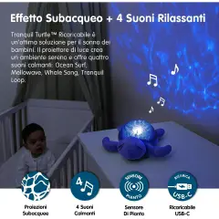 Cloud B - Tranquil Turtle Luce Notturna Oceano - varie