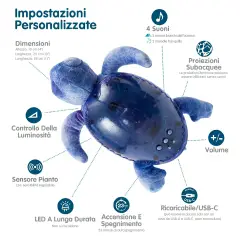 Cloud B - Tranquil Turtle Luce Notturna Oceano - varie