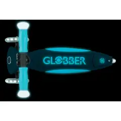 Globber - Monopattino Elite Glow Lights Blu Petrolio - monopattini