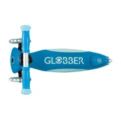 Globber - Monopattino Elite Glow Lights Blu Petrolio - monopattini