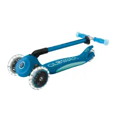 Globber - Monopattino Elite Glow Lights Blu Petrolio - monopattini