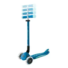 Globber - Monopattino Elite Glow Lights Blu Petrolio - monopattini