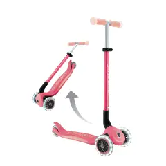 Globber - Monopattino Elite Glow Lights Rosa - monopattini