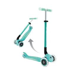 Globber - Monopattino Elite Glow Lights Color Menta - monopattini