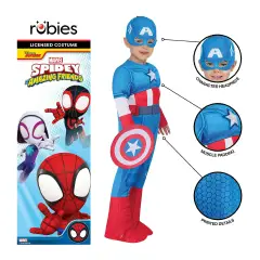 Costume Capitan America Per Bambini 2-3 Anni - abiti bambino e bambina