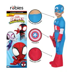 Costume Capitan America Per Bambini 3-4 Anni - abiti bambino e bambina