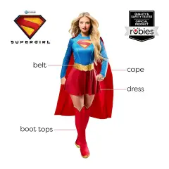 Costume Supergirl Film Deluxe Donna Taglia L - abiti adulto