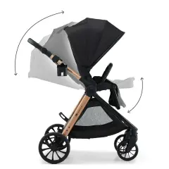 Kinderkraft Vesto 2 3 in 1 Black - trio e modulari