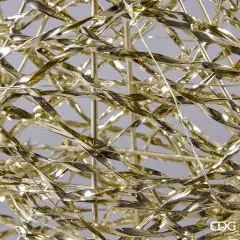 EDG Albero LED Stripes Cono 40 MicroLED H80 cm Oro - alberi led di design