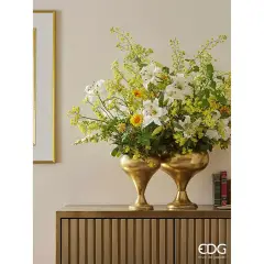 EDG Set 2 Vasi Trophy Coppa Oro in Metallo H48 cm - addobbi casa