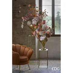 EDG Set 2 Vasi Trophy Coppa Oro in Metallo H48 cm - addobbi casa