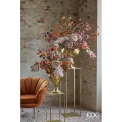 EDG Set 2 Vasi Trophy Coppa Oro in Metallo H48 cm - addobbi casa