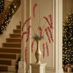 Ilex Cadente Rosso EDG H 150 cm Decorazione Natalizia - fiori e ghirlande