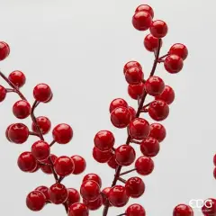 Ramo Ilex con Bacche Rosso Scuro EDG H 85 cm - fiori e ghirlande