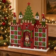 Calendario Avvento Castello EDG 24 Cassetti H 44 cm - addobbi casa