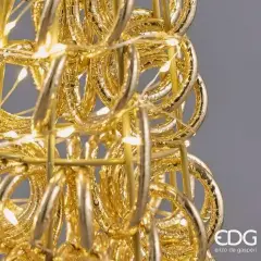 Albero Natale LED Curly EDG Oro 720 Luci H 120 cm - alberi led di design