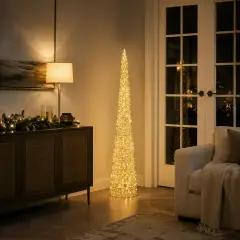 Albero Natale LED Curly EDG Oro 1440 Luci H 150 cm - alberi led di design