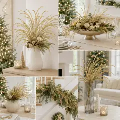 Ramo Spiga Glitter Oro EDG H 60 cm - fiori e ghirlande