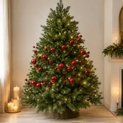 Festone Pallemix EDG 47 Palline Rosse L 280 cm - addobbi albero