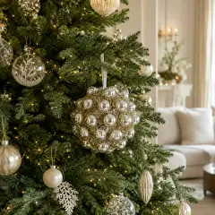 Palla di Natale con Palline Champagne EDG Ø 20 cm - addobbi albero