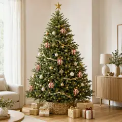 Palla di Natale Treccia EDG Rossa e Bianca Ø 12 cm - addobbi albero