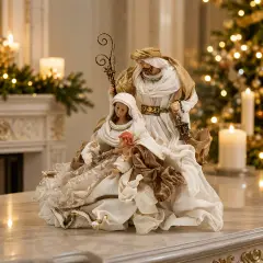 EDG Natività King con Lanterna H36 cm Avorio Oro - presepi