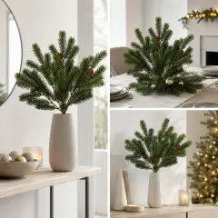 EDG Ramo Pino con Pigne Verde H65 cm Natale - fiori e ghirlande