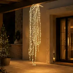 EDG Cascata LED 56 Fili 2016 Luci Avorio 290 cm - luci