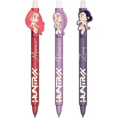 Confezione da 3 penne gel con inchiostro cancellabile - K-Pop Demon Hunters - cancelleria