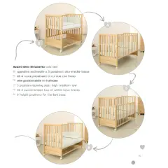 Cuoricini Avant Sistema Evolutivo 6 in 1 con Materasso Bianco - collezioni
