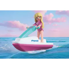 Playmobil 72123 x Barbie Cabriolet con Moto d'Acqua e Accessori - playmobil