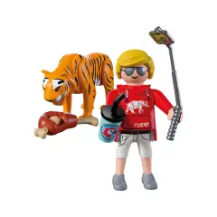 Playmobil 72089 Zoo Tigre e Visitatore con Accessori - playmobil