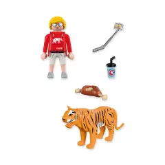 Playmobil 72089 Zoo Tigre e Visitatore con Accessori - playmobil