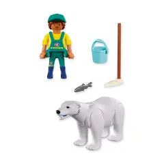 Playmobil 72090 Zoo Orso Polare e Guardiano con Accessori - playmobil