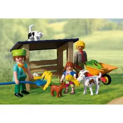 Playmobil 72162 Fattoria con Famiglia, Capre e Accessori - playmobil