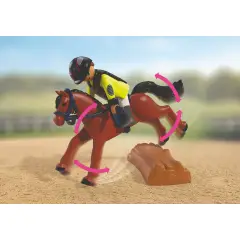Playmobil 72130 Gara di Equitazione con Cavallo, Cavaliere e Podio - playmobil