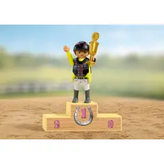 Playmobil 72130 Gara di Equitazione con Cavallo, Cavaliere e Podio - playmobil
