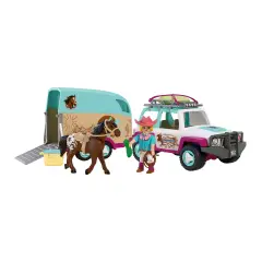 Playmobil 72129 Fuoristrada con Rimorchio per Cavalli e Cavallerizza - playmobil