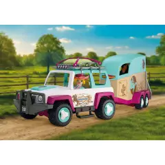 Playmobil 72129 Fuoristrada con Rimorchio per Cavalli e Cavallerizza - playmobil