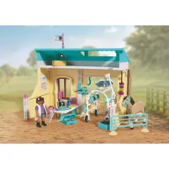 Playmobil 72128 Clinica Veterinaria con Cavallo, Veterinaria e Accessori - playmobil