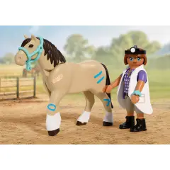 Playmobil 72128 Clinica Veterinaria con Cavallo, Veterinaria e Accessori - playmobil
