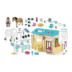 Playmobil 72128 Clinica Veterinaria con Cavallo, Veterinaria e Accessori - playmobil