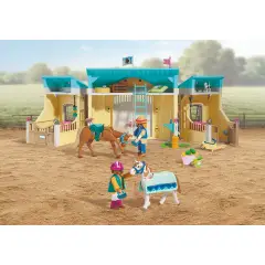 Playmobil 72127 Grande Maneggio con 2 Cavalli, 2 Cavalieri e Accessori - playmobil