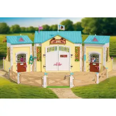 Playmobil 72127 Grande Maneggio con 2 Cavalli, 2 Cavalieri e Accessori - playmobil