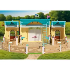 Playmobil 72127 Grande Maneggio con 2 Cavalli, 2 Cavalieri e Accessori - playmobil