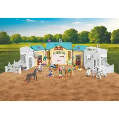 Playmobil 72127 Grande Maneggio con 2 Cavalli, 2 Cavalieri e Accessori - playmobil