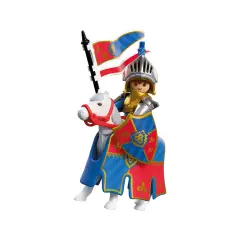 Playmobil 72119 Comandante dei Cavalieri del Leone con Cavallo e Armatura - playmobil