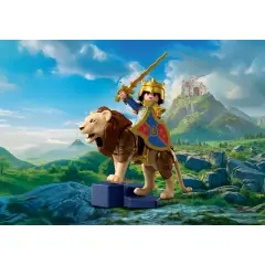 Playmobil 72212 Leone con Cavaliere d'Oro, Armatura e Accessori - playmobil