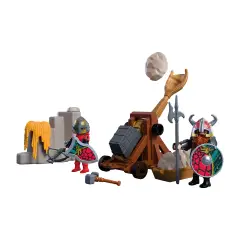 Playmobil 72117 Catapulta Cavalieri del Drago con 2 Cavalieri e Pietre - playmobil